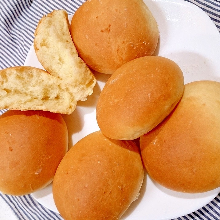 Hbとオーブン活用の早焼きスイート丸パン レシピ 作り方 By Hideok888 楽天レシピ